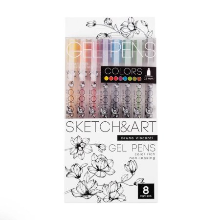 Набор гелевых ручек Sketch&Art Uni Write.Colors 8 цветов (толщина  линии 0.5 мм) (20-0306)