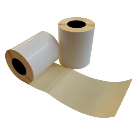 Термотрансферные этикетки 100х150 мм бумажные полуглянцевые (диаметр  втулки 40 мм, 24 рулона по 250 этикеток)