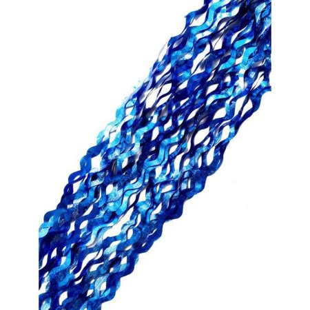 Дождик Голубые волны синий (100x9 см)