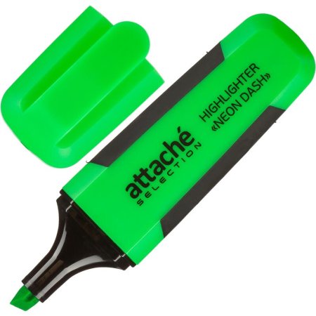 Текстовыделитель Attache Selection Neon Dash зеленый (толщина линии 1-5  мм)