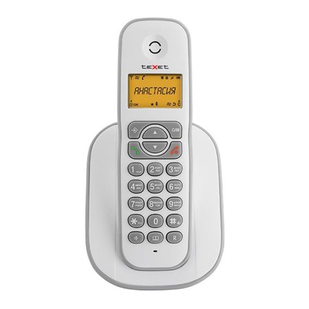 Радиотелефон teXet TX-D4505A белый/серый