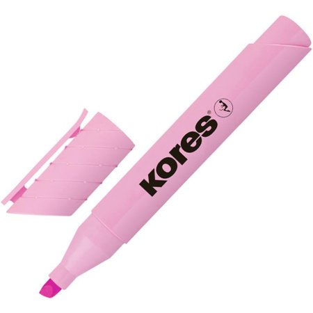 Текстовыделитель Kores High Liner Plus Pastel розовый (толщина линии  0.5-5 мм)