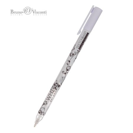 Ручка гелевая Sketch&Art TUniWrite.White белая (толщина линии 0.8  мм) (20-0312/03)