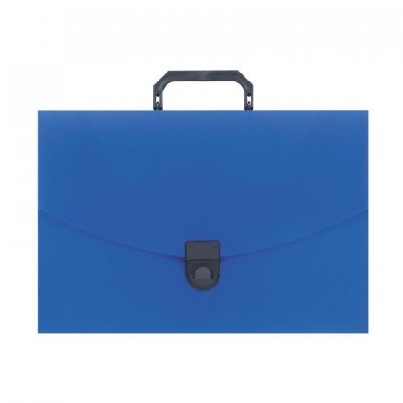 Папка-портфель Attache пластиковая A4 синяя (240x317 мм, 1 отделение)