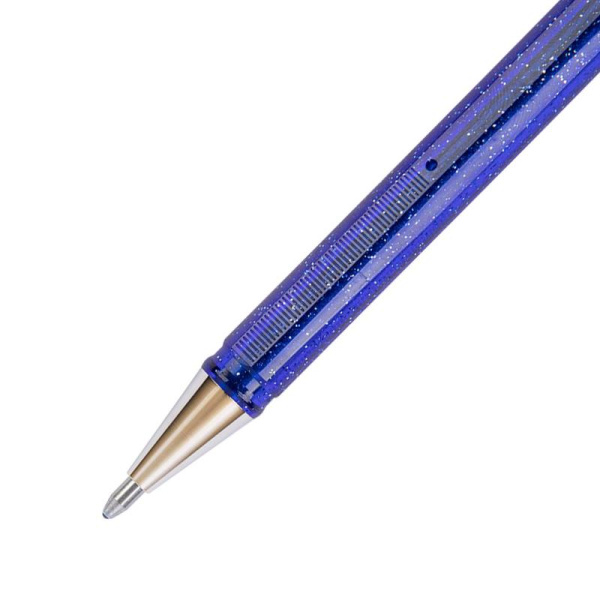 Ручка гелевая Pentel Hybrid Dual Metallic 1 мм хамелеон синий/золотистый