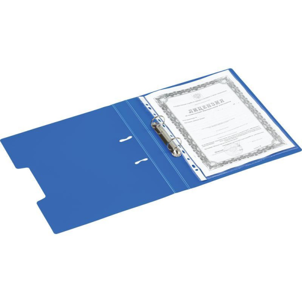 Папка на 2-х кольцах Attache Digital пластиковая синяя 35 мм