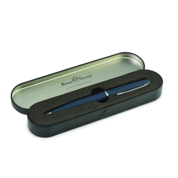 Ручка шариковая автоматическая Bruno Visconti Sienna синяя (синий корпус, толщина линии 1 мм, 20-0222/01)