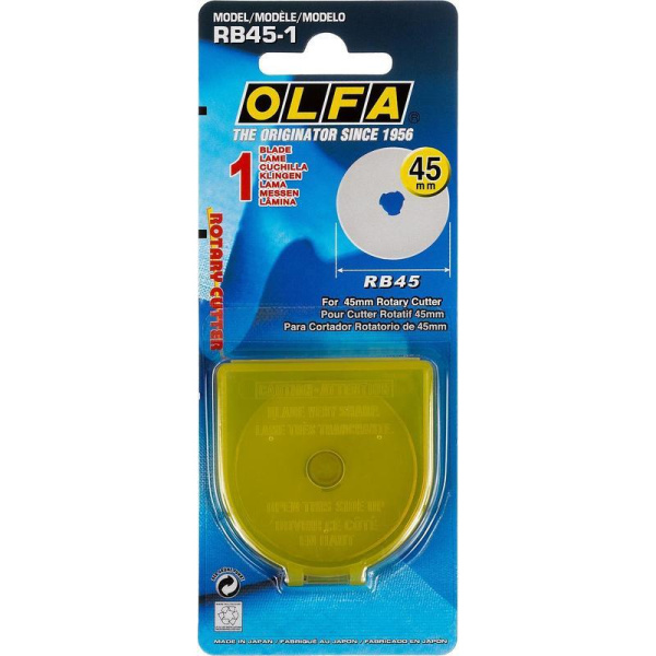 Лезвие сменное для строительных ножей Olfa OL-RB45-1 диаметр 45 мм  круглое