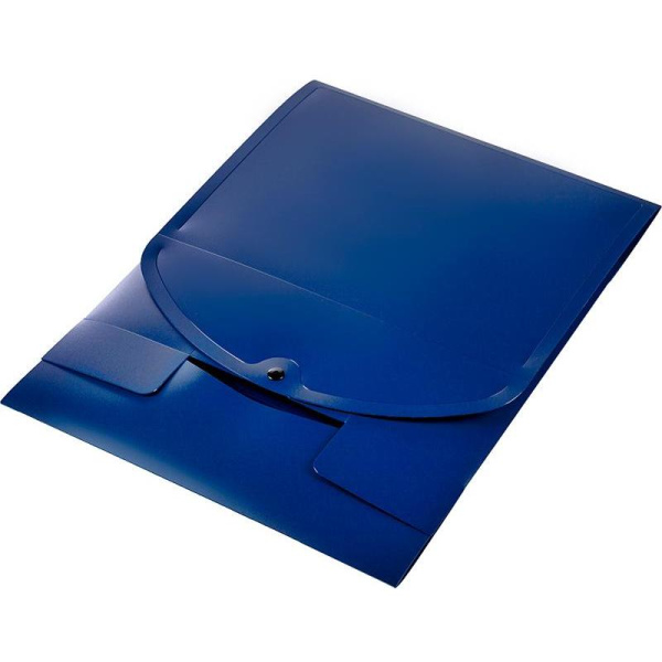 Короб архивный пластик Attache на кнопке 330x245x101 мм синий дс 900  листов
