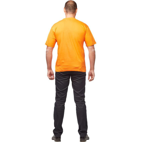Футболка оранжевая короткий рукав 100% хлопок M (44-46)