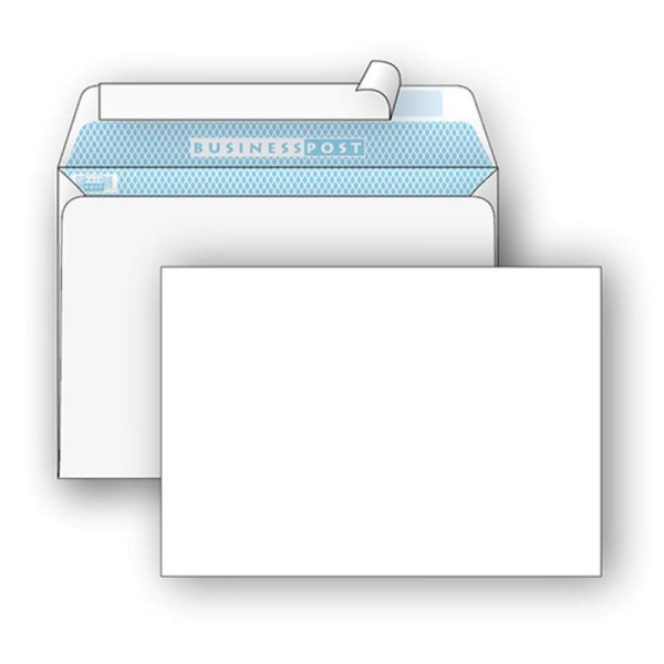 Конверт почтовый BusinessPost C5 (162x229 мм) белый удаляемая лента (50 штук в упаковке)