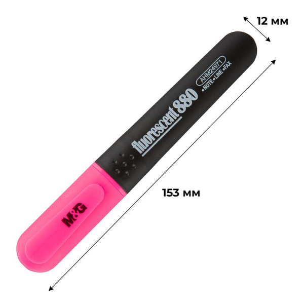Текстовыделитель M&G розовый (толщина линии 1-3 мм)