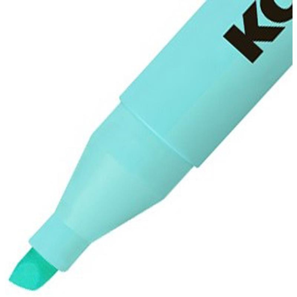 Текстовыделитель Kores High Liner Plus Pastel бирюзовый (толщина линии  0.5-5 мм)