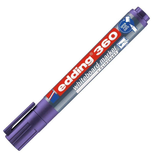 Маркер для досок Edding 360/8 фиолетовый (толщина линии 1,5-3 мм)