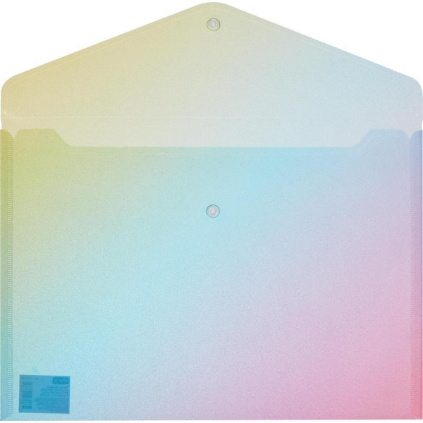 Папка-конверт на кнопке Attache Selection Rainbow А4 180 мкм (3 штуки в  упаковке)
