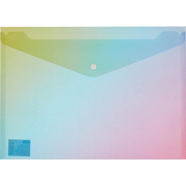 Папка-конверт на кнопке Attache Selection Rainbow А4 180 мкм (3 штуки в  упаковке)