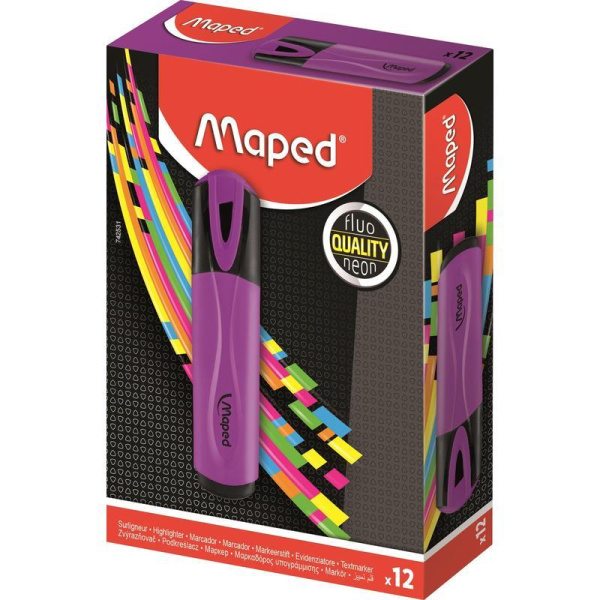 Текстовыделитель Maped Fluo Pep's Classic фиолетовый (толщина линии 1-5  мм)
