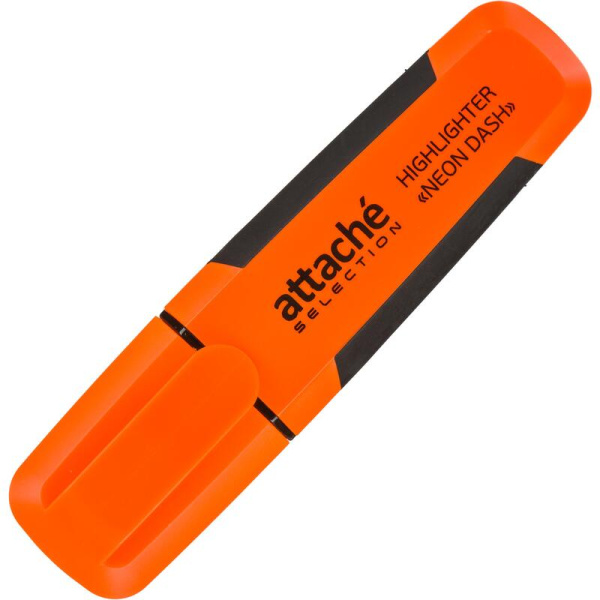 Текстовыделитель Attache Selection Neon Dash оранжевый (толщина линии  1-5 мм)