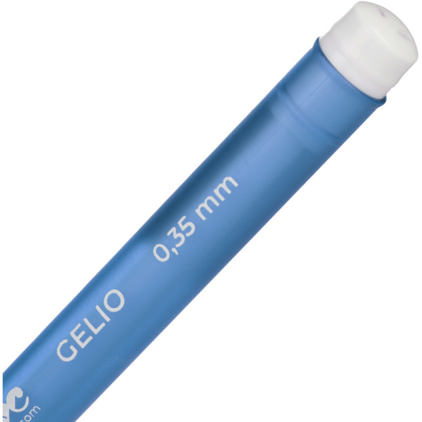 Ручка гелевая неавтоматическая Комус Gelio синяя корпус soft touch  (синий корпус, толщина линии 0.35 мм)