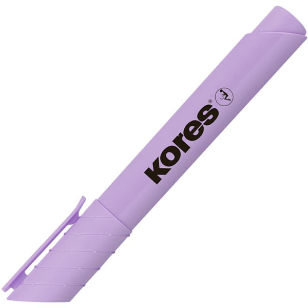 Текстовыделитель Kores High Liner Plus Pastel фиолетовый (толщина линии  0.5-5 мм)