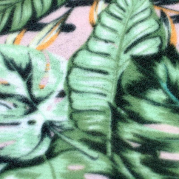 Плед Luscan Орнамент Растительный Тропики флис 130х150 см разноцветный