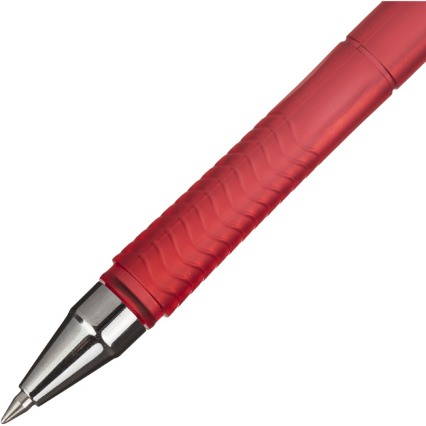 Ручка гелевая неавтоматическая Комус Gelio синяя корпус soft touch  (красный корпус, толщина линии 0.35 мм)