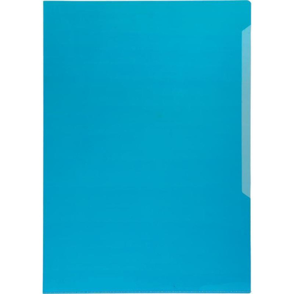 Папка-уголок Durable A4 синяя 180 мкм (10 штук в упаковке)