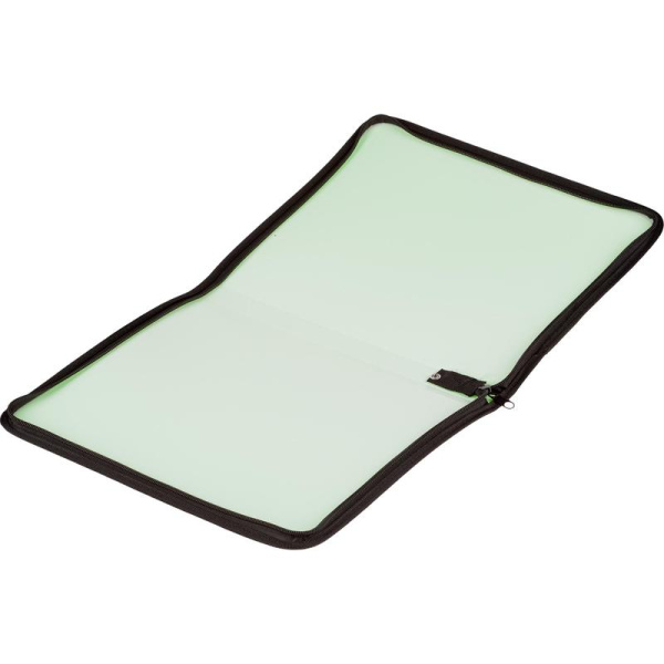 Папка-конверт на молнии Attache Neon A4 салатовая 700 мкм