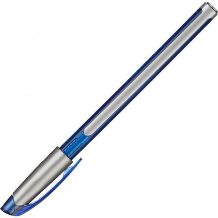 Ручка шариковая одноразовая неавтоматическая Unimax Trio синяя (толщина линии 0.5  мм)