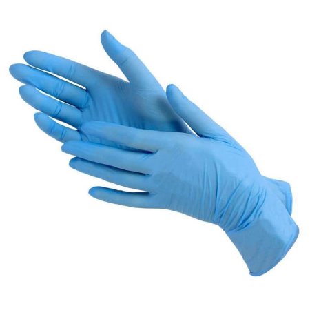 Перчатки медицинские смотровые нитриловые Klever Violet Blue  нестерильные неопудренные голубые размер M (100 штук в упаковке)