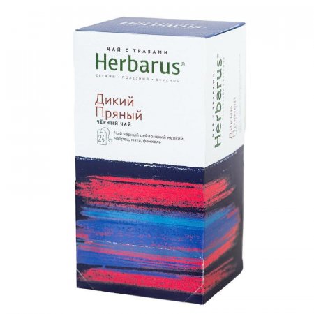 Чай Herbarus Дикий пряный травяной 24 пакетика