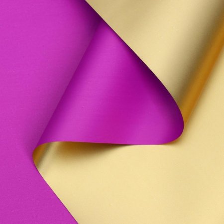 Пленка для цветов Акварель фиолетовая/золотистая 0.58х5 м