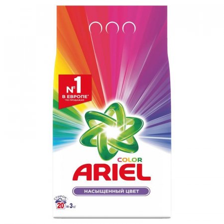 Порошок стиральный Ariel Color автомат для цветного белья 3 кг