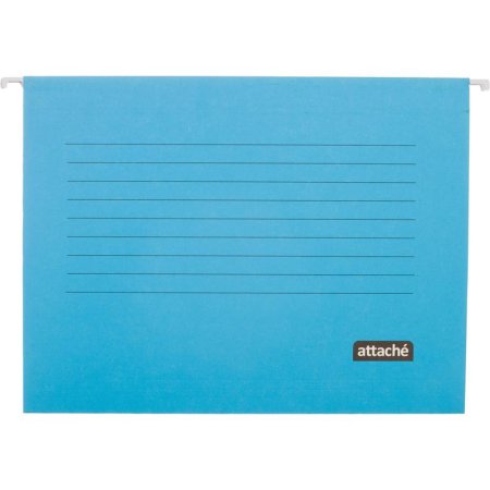 Подвесная папка Attache А4 до 200 листов синяя (5 штук в упаковке)