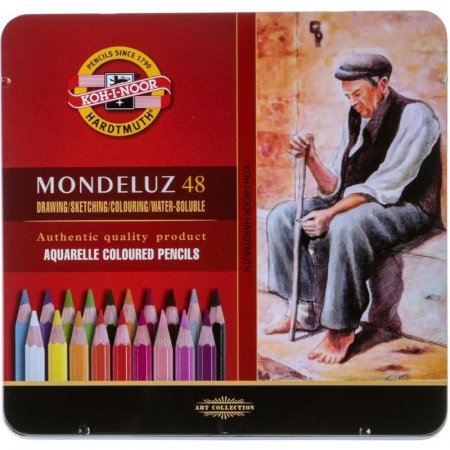 Карандаши цветные акварельные Koh-I-Noor Monduluz Old Man шестигранные  48 цветов