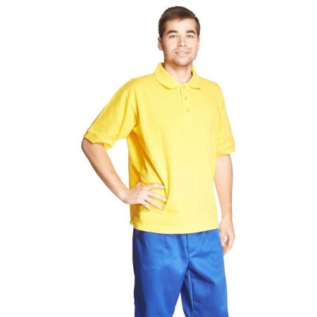 Рубашка Поло (190 г), короткий рукав, желтый (XL)