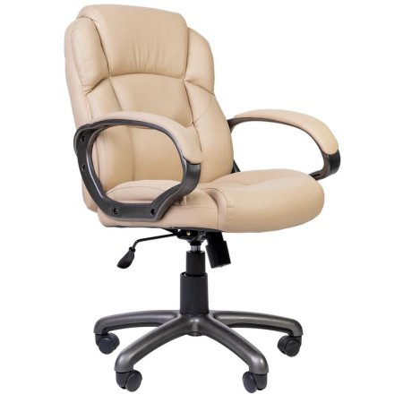 Кресло для руководителя Easy Chair 681 TPU бежевое/серое (искусственная кожа/пластик)