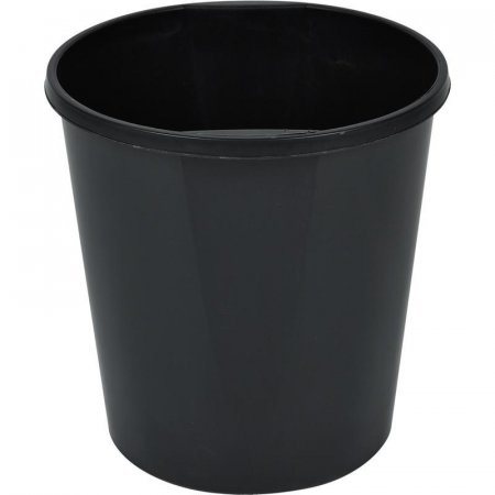 Корзина для мусора 19 л пластик черная (32x32 см)