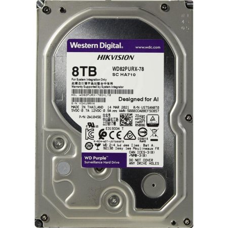 Жесткий диск Western Digital Purple 8 ТБ (WD82PURX)