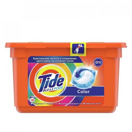 Капсулы для стирки Tide Color (10 штук в упаковке)