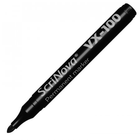 Маркер перманентный ScriNova VX-100 черный (толщина линии 1-3 мм)