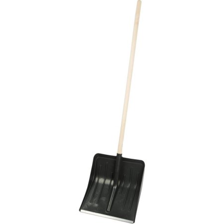 Лопата для уборки снега Метелица ковш пластиковый (41х40 см) с черенком