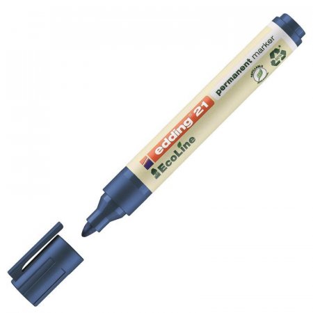 Маркер перманентный Edding Eco E-21/3 синий (толщина линии 1,5-3 мм)