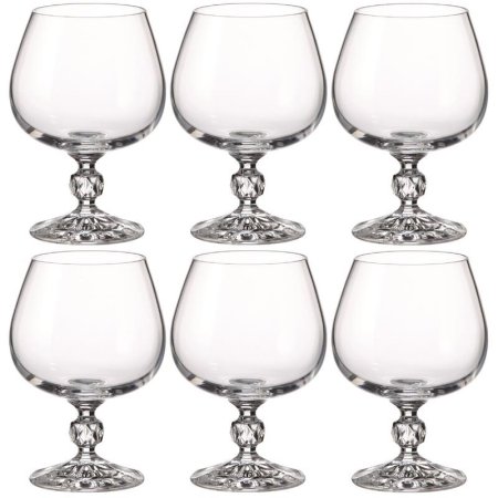 Набор бокалов для бренди Crystal Bohemia Sterna стеклянные 250 мл (6  штук в упаковке)