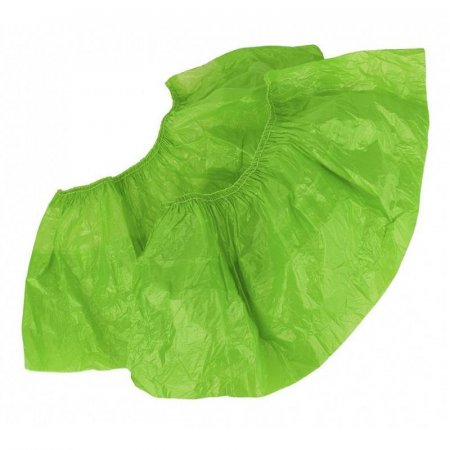 Бахилы одноразовые полиэтиленовые Elegreen двухслойные текстурированные 3.5 г зеленые (50 пар в упаковке)