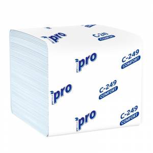 Бумага туалетная в рулонах Protissue 2-слойная 40 пачек по 250 листов  (артикул производителя С249)