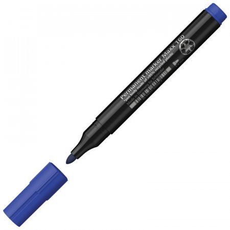 Маркер перманентный Schneider Maxx 160 синий (толщина линии 1-3 мм) круглый наконечник
