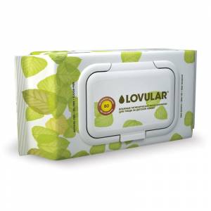 Влажные салфетки детские Lovular 80 штук в упаковке