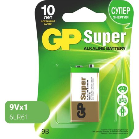 Батарейка Крона GP Super (1604A-5CR1)