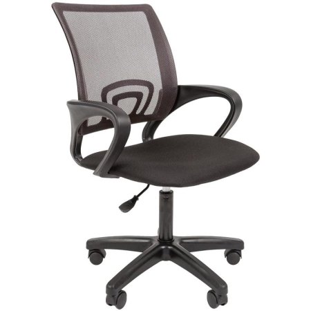 Кресло офисное К-4 LT серое/черное (сетка/ткань, пластик)